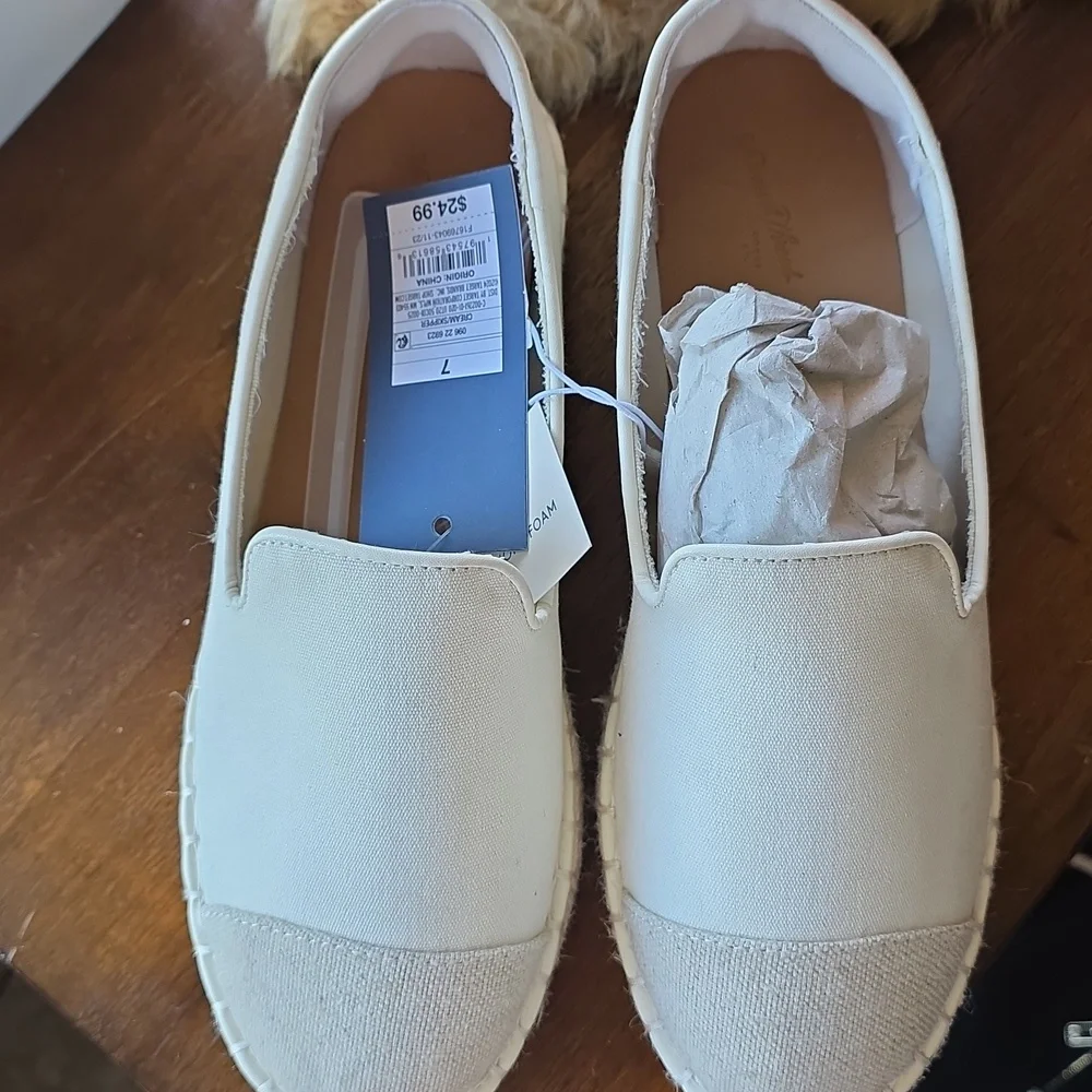 Universal Thread Cream Espadrilles Slip-On Shoes 7